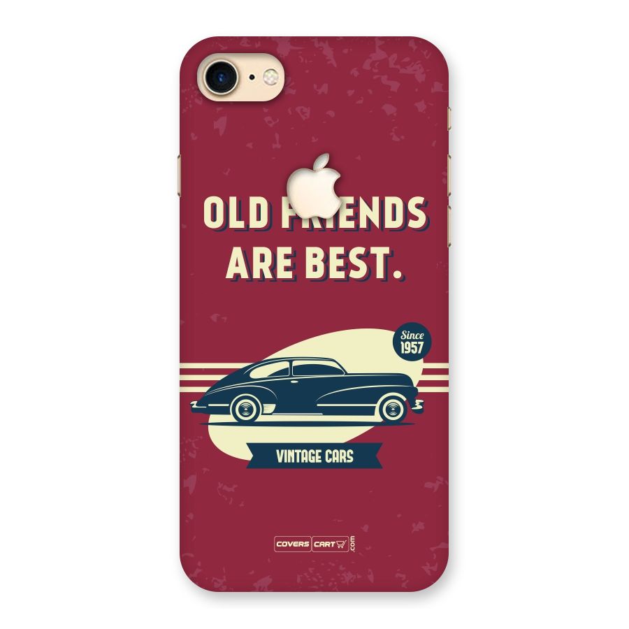 Old Friends Vintage Car Back Case for iPhone 7 Apple Cut