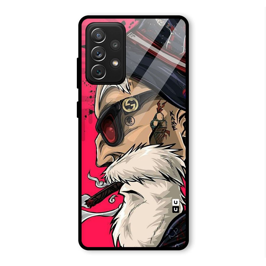 Old Man Swag Glass Back Case for Galaxy A72