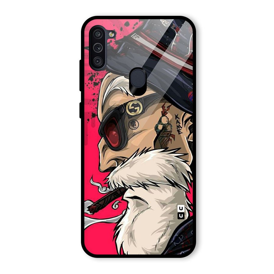 Old Man Swag Glass Back Case for Galaxy M11