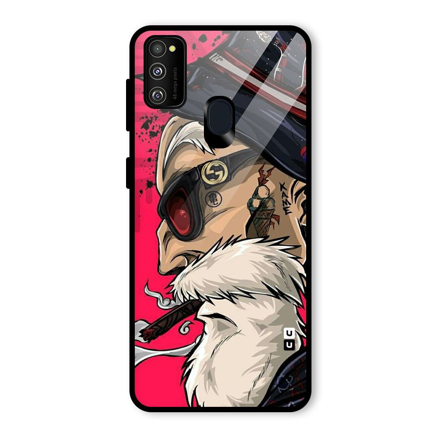 Old Man Swag Glass Back Case for Galaxy M30s