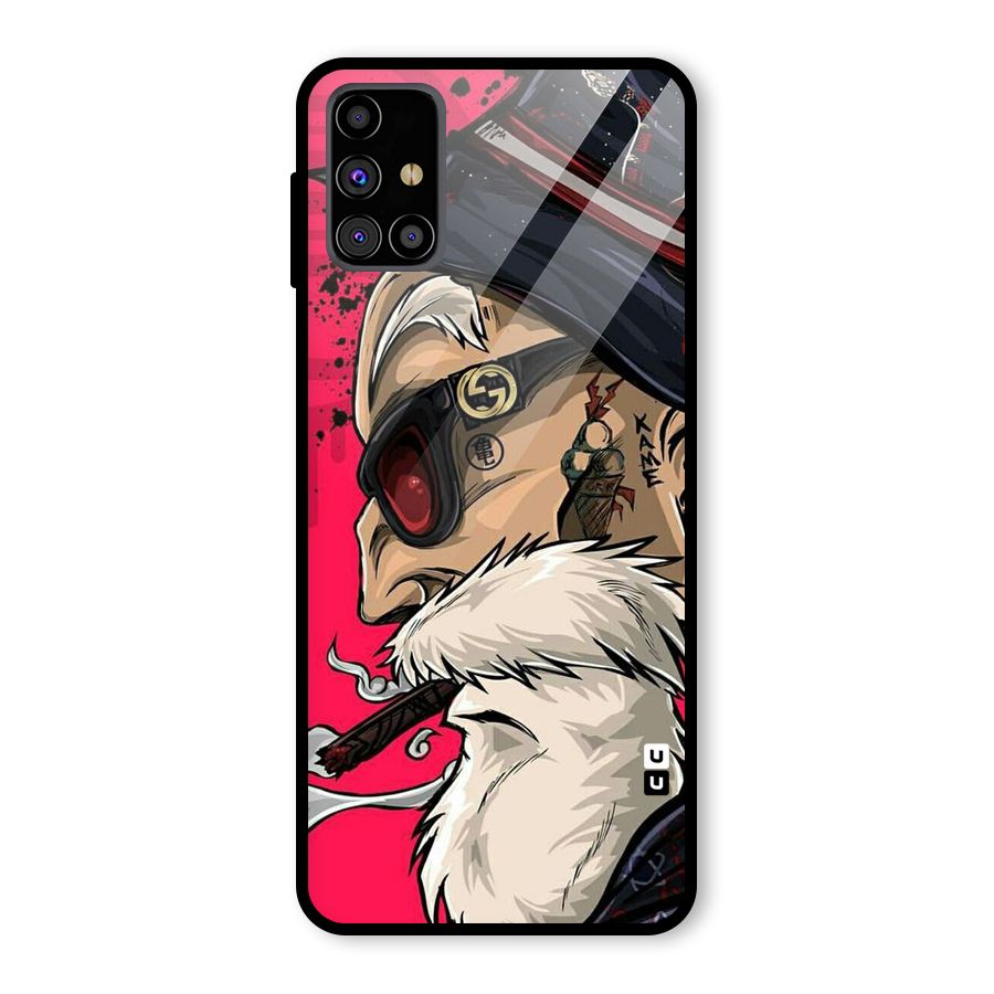 Old Man Swag Glass Back Case for Galaxy M31s