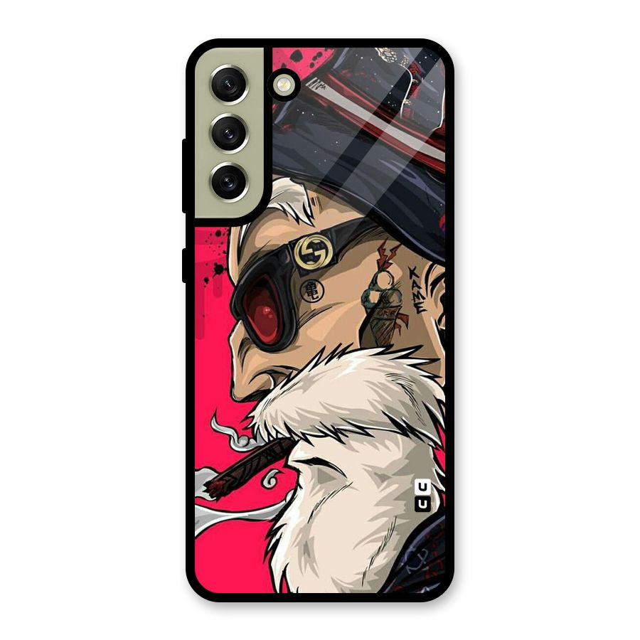 Old Man Swag Glass Back Case for Galaxy S21 FE 5G