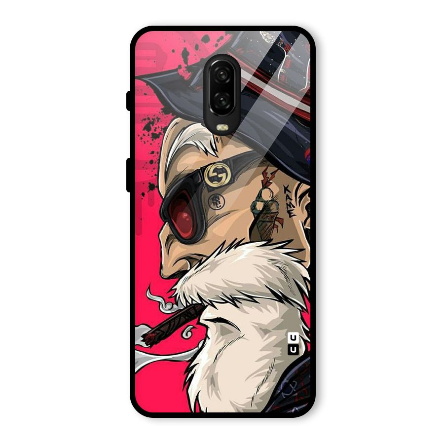 Old Man Swag Glass Back Case for OnePlus 6T