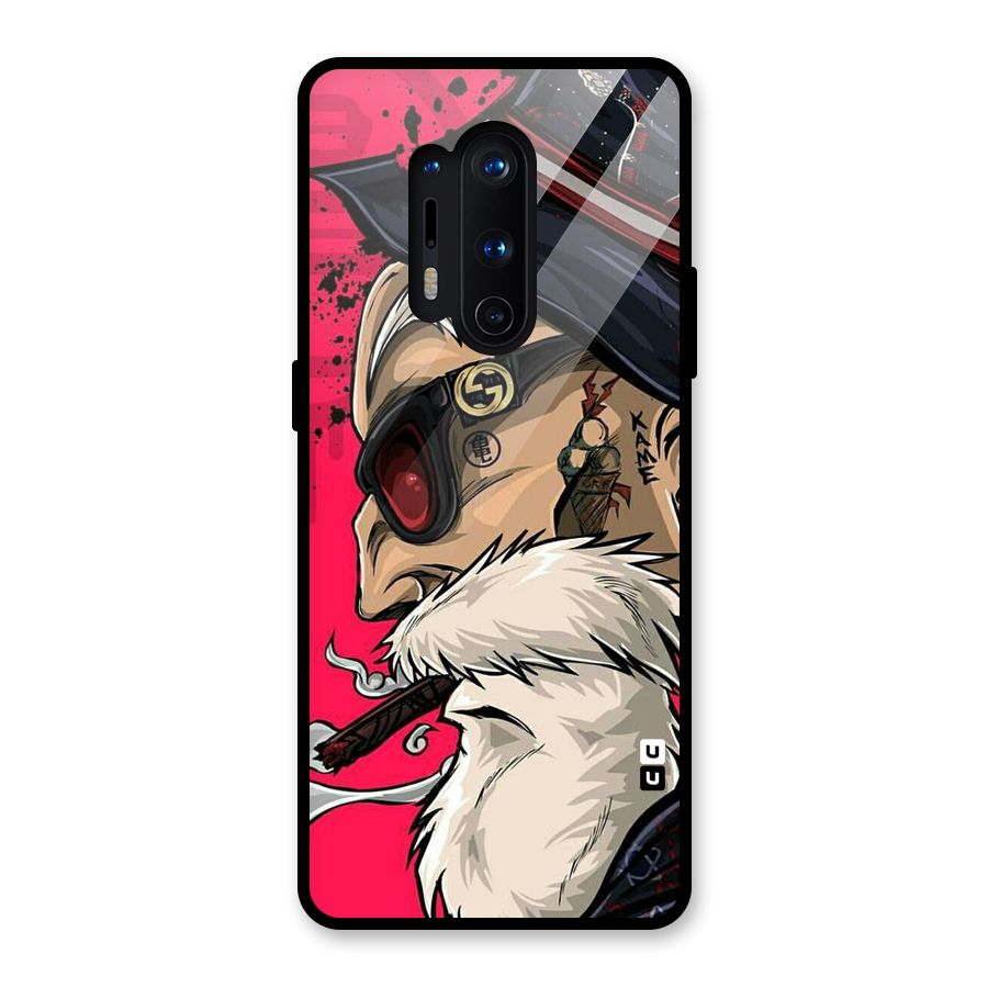 Old Man Swag Glass Back Case for OnePlus 8 Pro