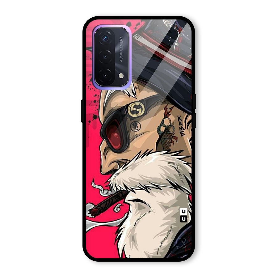 Old Man Swag Glass Back Case for Oppo A74 5G
