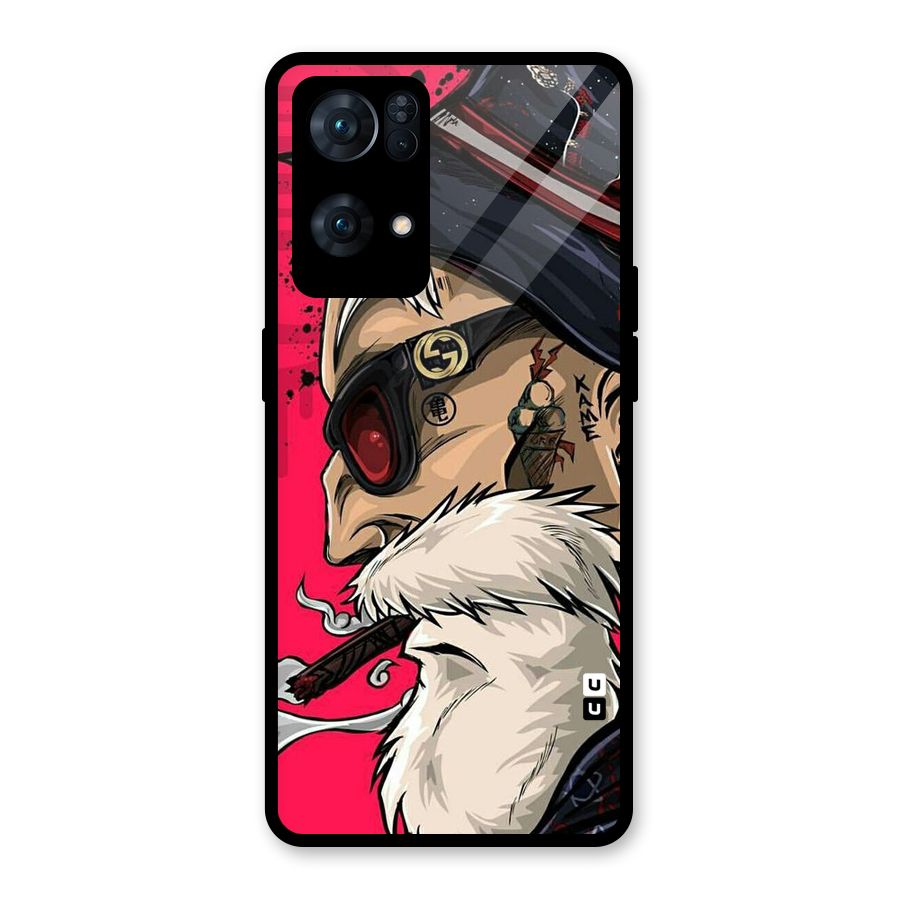 Old Man Swag Glass Back Case for Oppo Reno7 Pro 5G