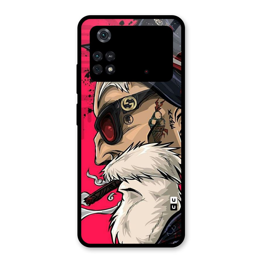 Old Man Swag Glass Back Case for Poco M4 Pro 4G