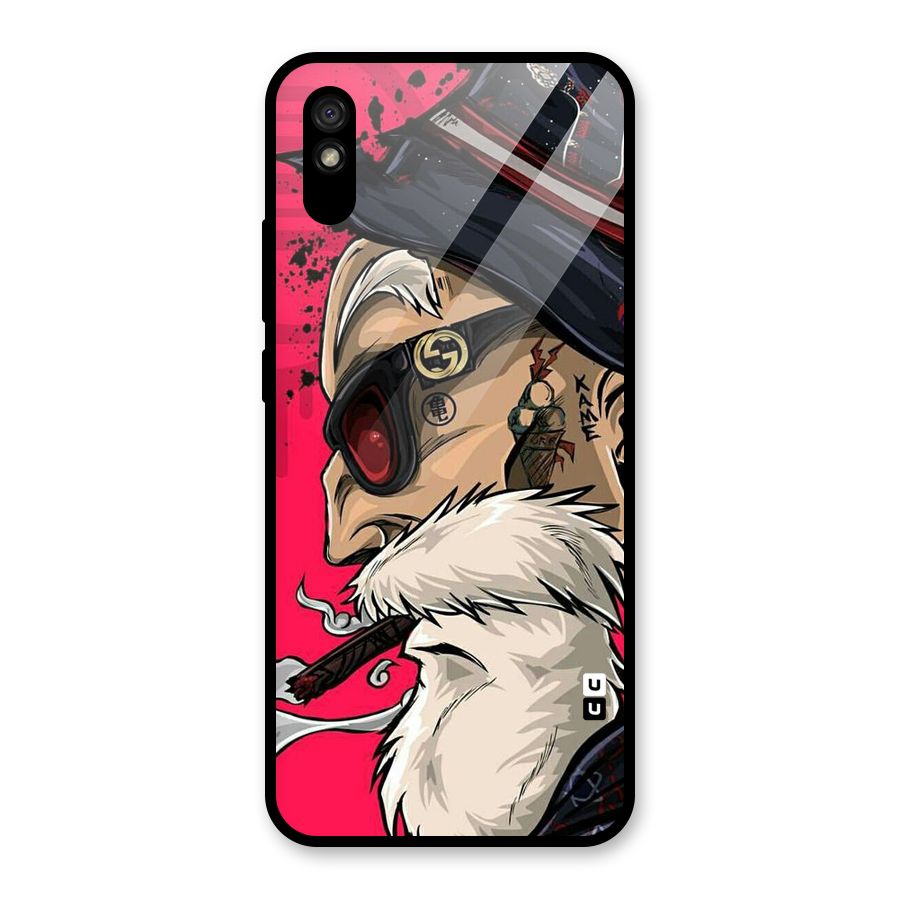Old Man Swag Glass Back Case for Redmi 9i
