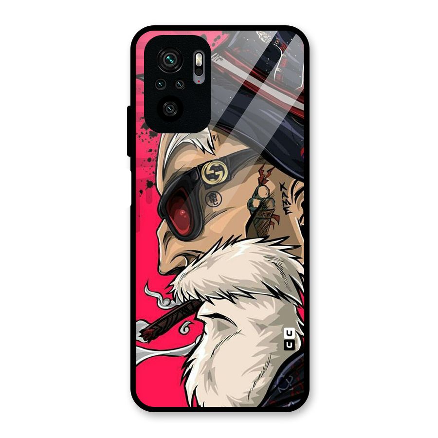 Old Man Swag Glass Back Case for Redmi Note 10S