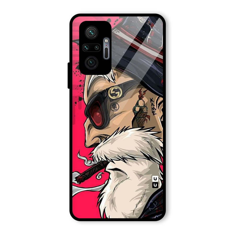 Old Man Swag Glass Back Case for Redmi Note 10 Pro