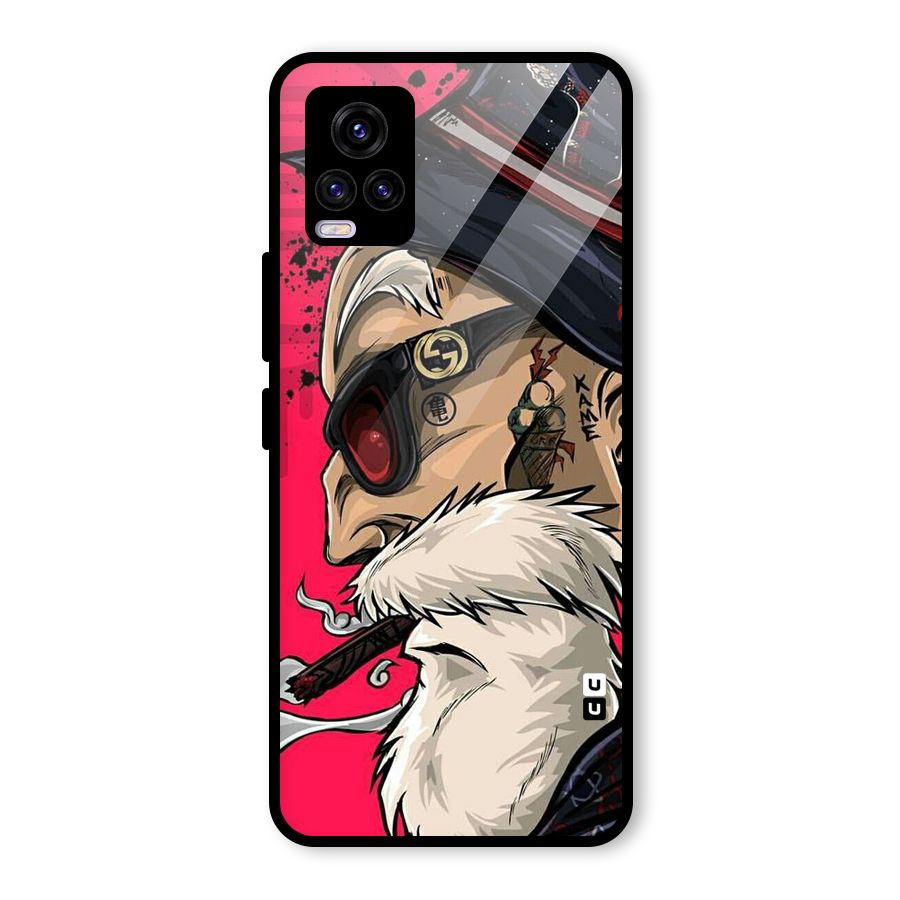 Old Man Swag Glass Back Case for Vivo V20