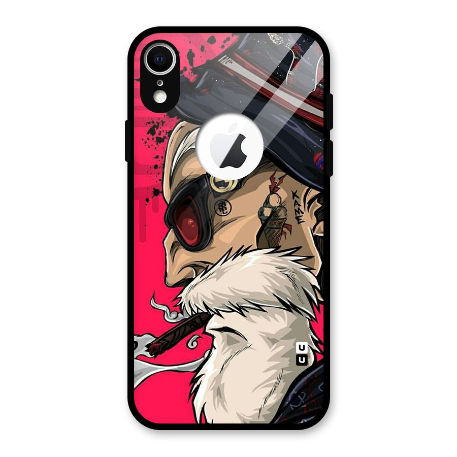 Old Man Swag Glass Back Case for iPhone XR Logo Cut