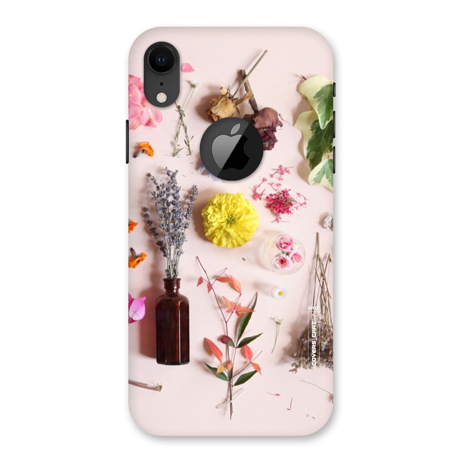 Old Petals Back Case for iPhone XR Logo Cut