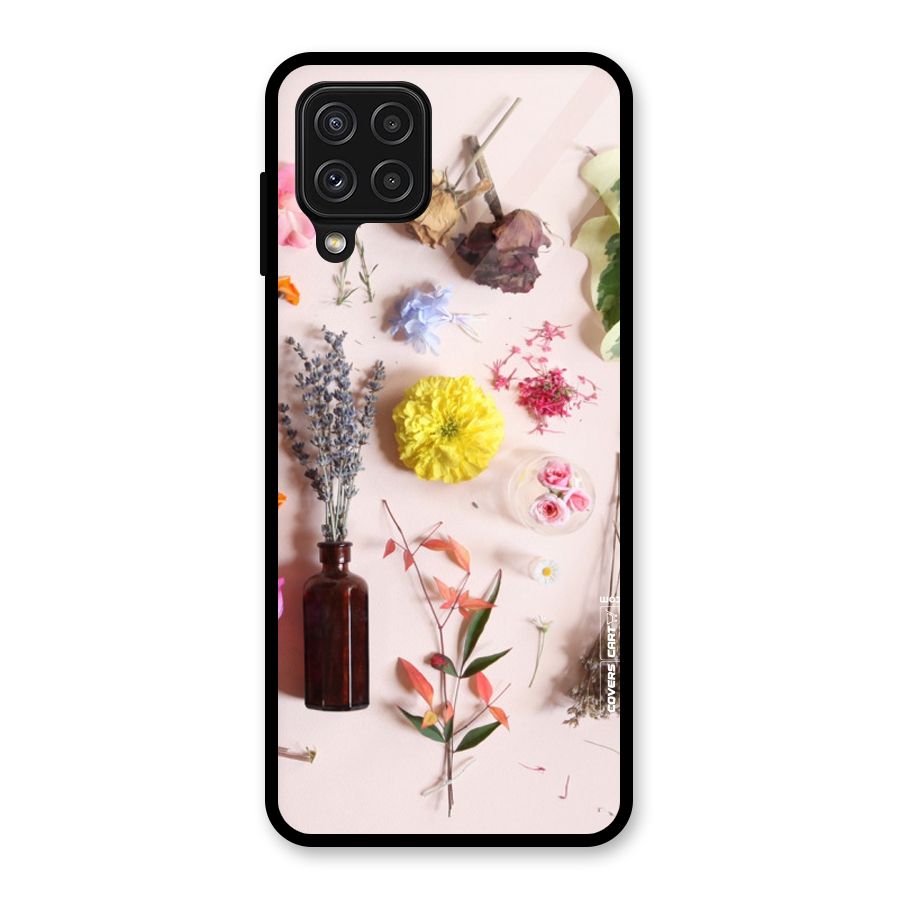 Old Petals Glass Back Case for Galaxy A22 4G