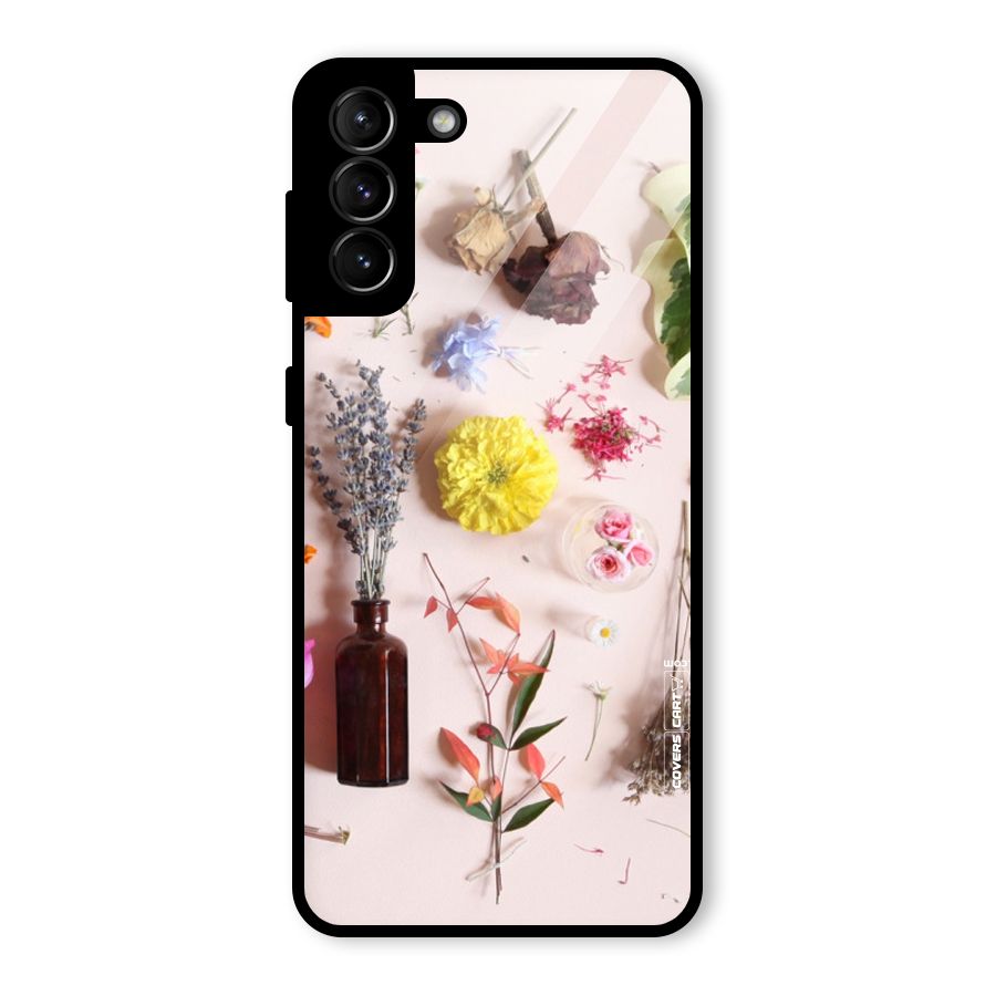 Old Petals Glass Back Case for Galaxy S21 Plus