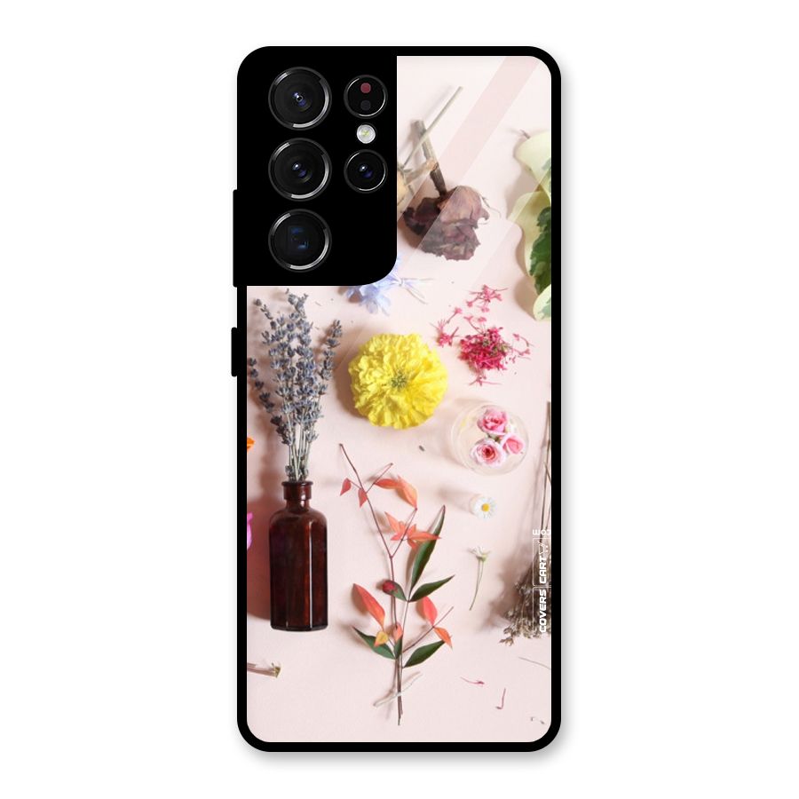 Old Petals Glass Back Case for Galaxy S21 Ultra 5G