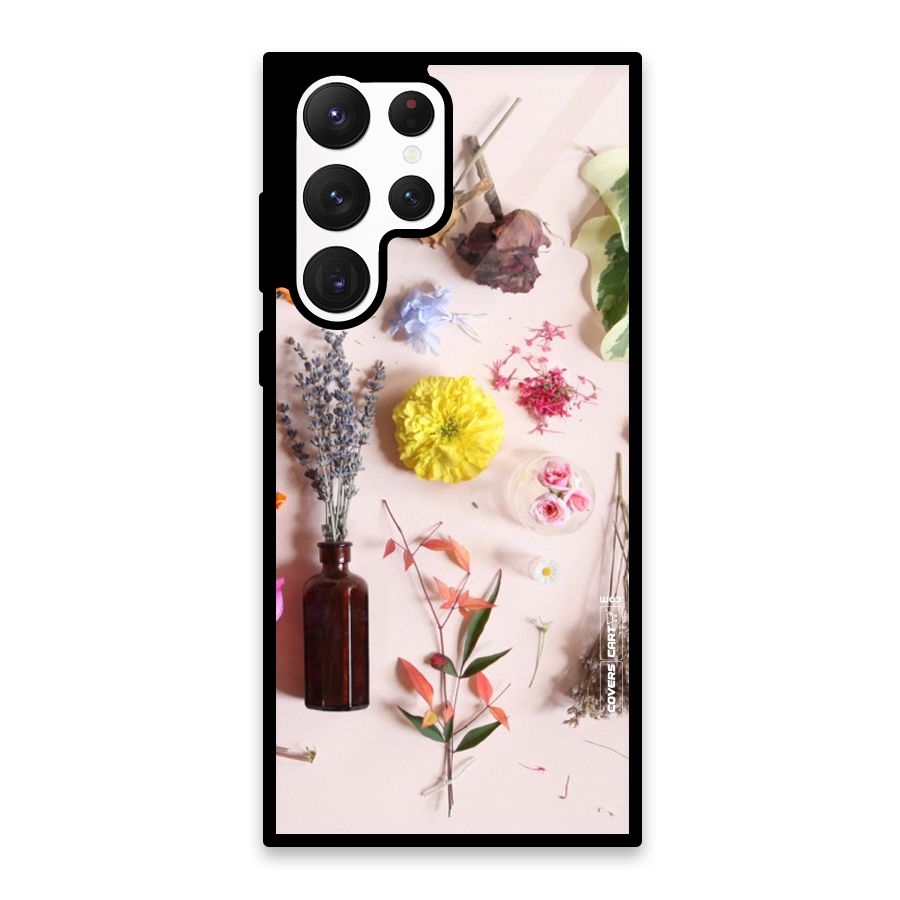 Old Petals Glass Back Case for Galaxy S22 Ultra 5G