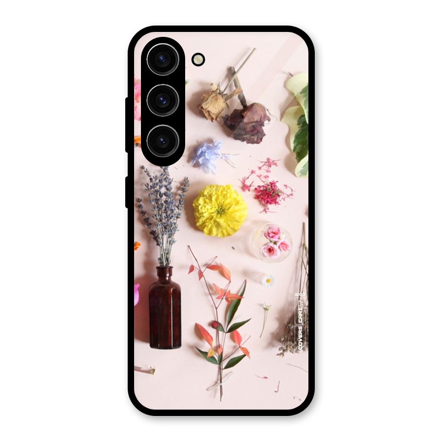 Old Petals Glass Back Case for Galaxy S23
