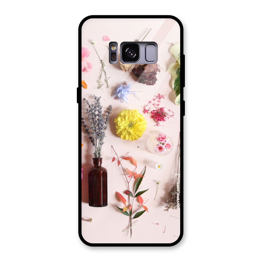 Old Petals Glass Back Case for Galaxy S8