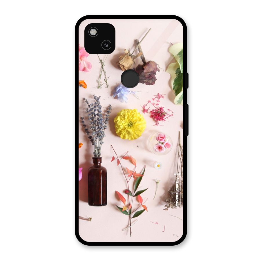 Old Petals Glass Back Case for Google Pixel 4a