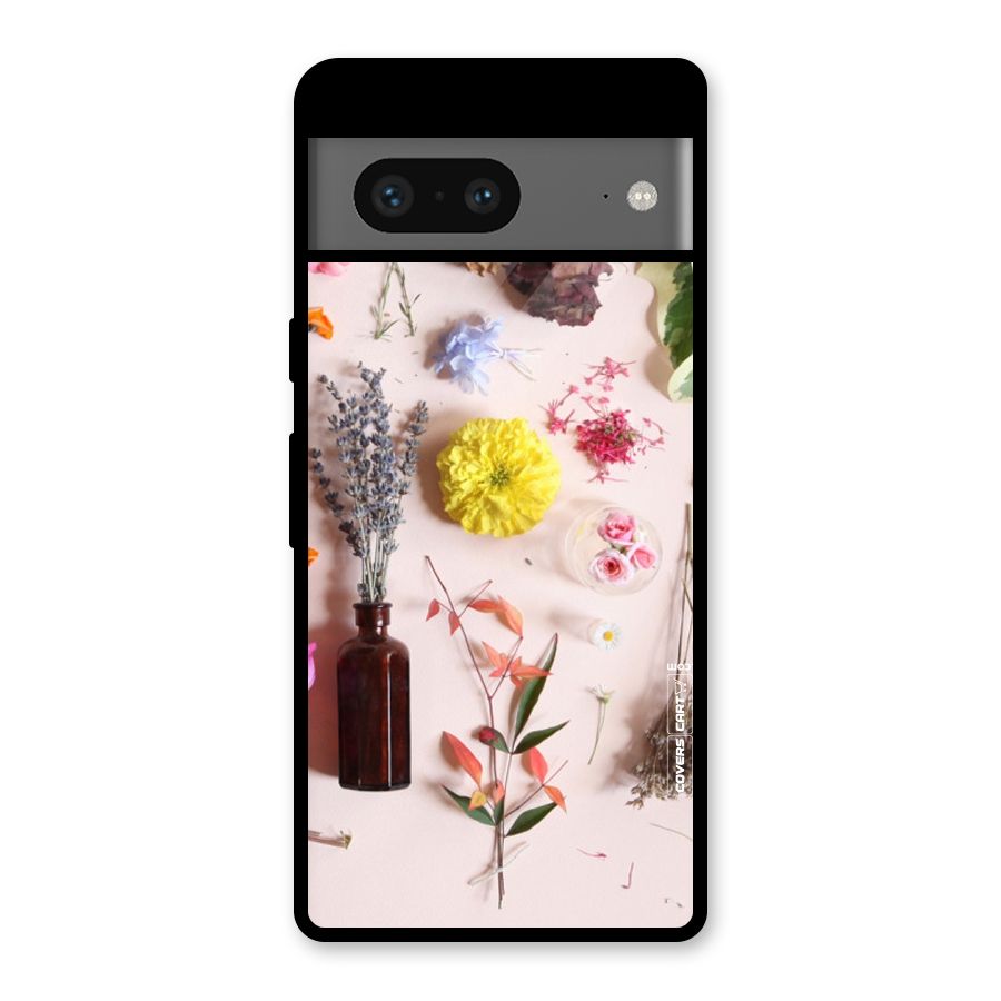 Old Petals Glass Back Case for Google Pixel 7