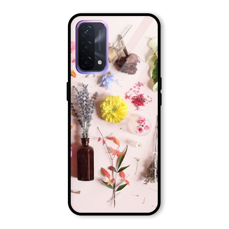 Old Petals Glass Back Case for Oppo A74 5G