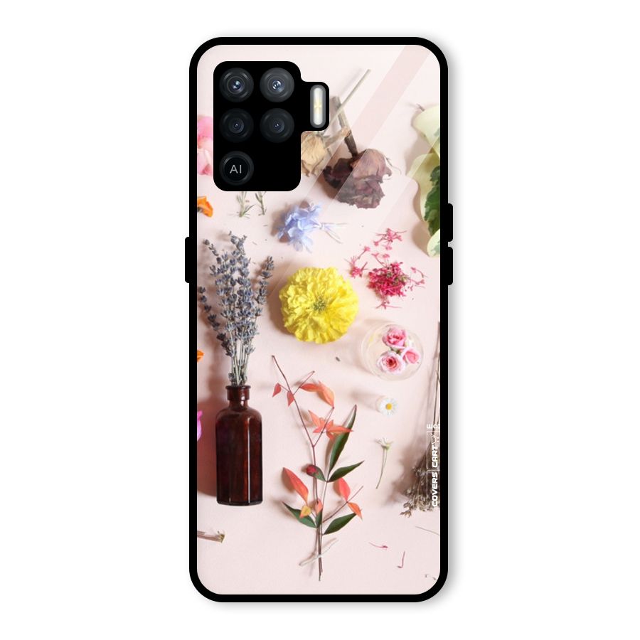 Old Petals Glass Back Case for Oppo F19 Pro