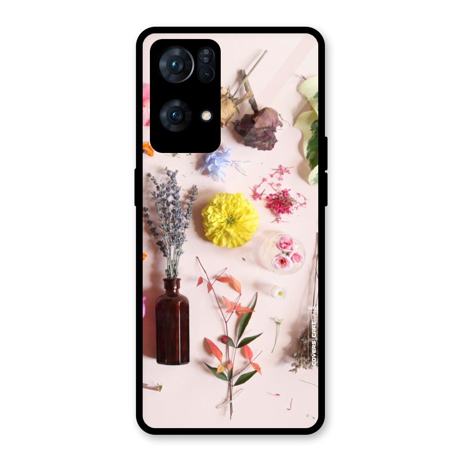 Old Petals Glass Back Case for Oppo Reno7 Pro 5G