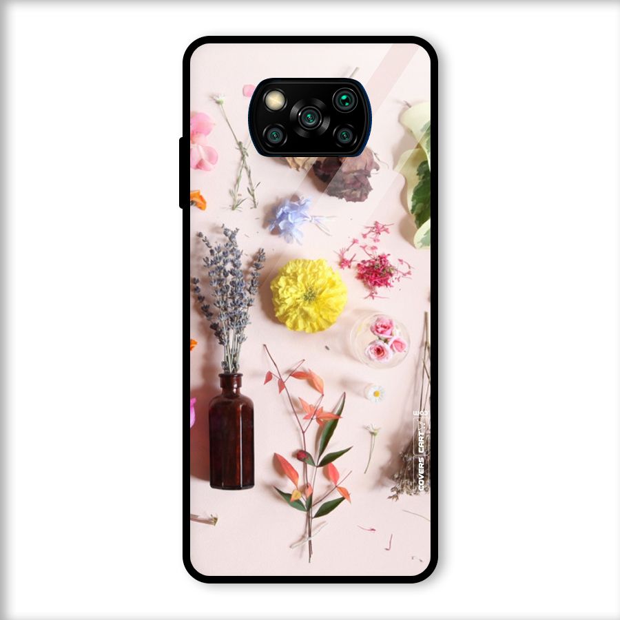 Old Petals Glass Back Case for Poco X3