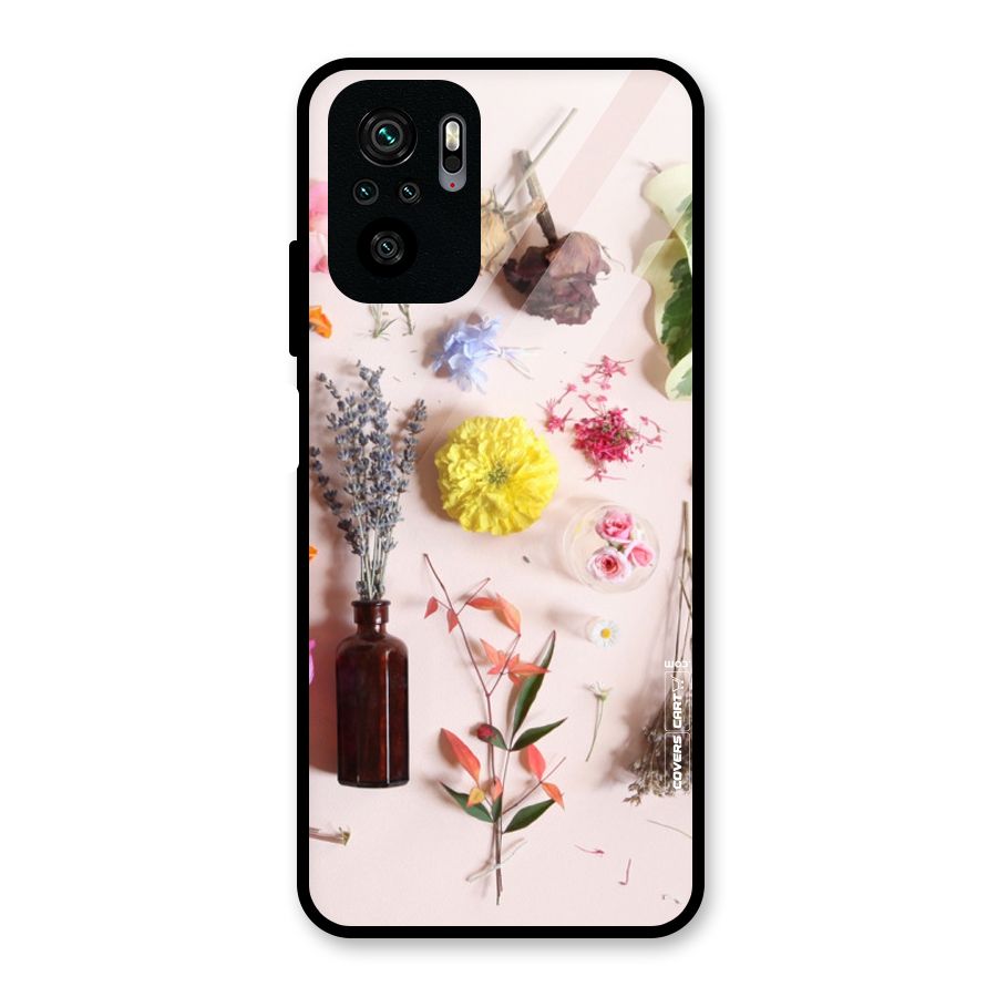 Old Petals Glass Back Case for Redmi Note 10S