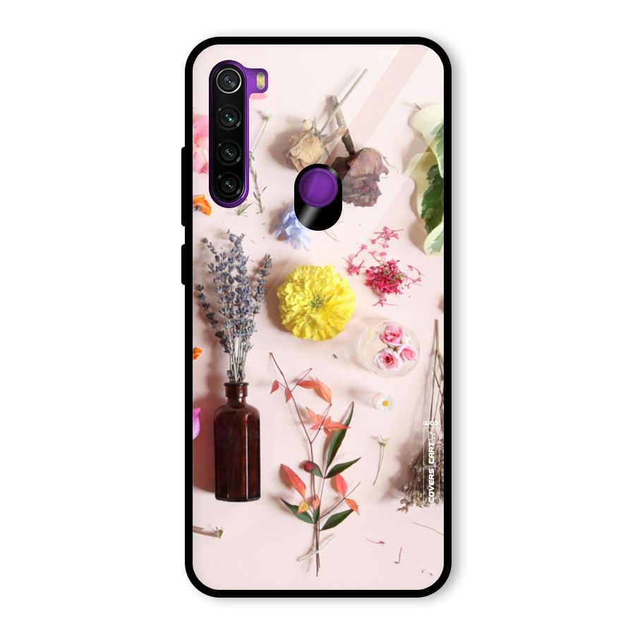 Old Petals Glass Back Case for Redmi Note 8
