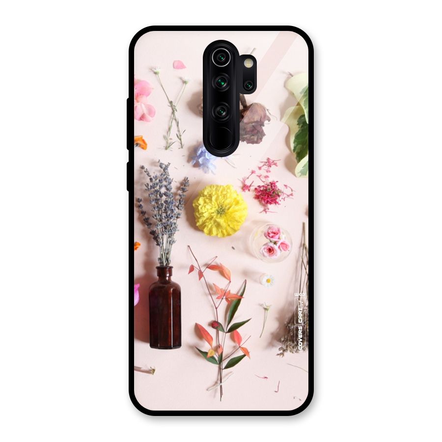 Old Petals Glass Back Case for Redmi Note 8 Pro