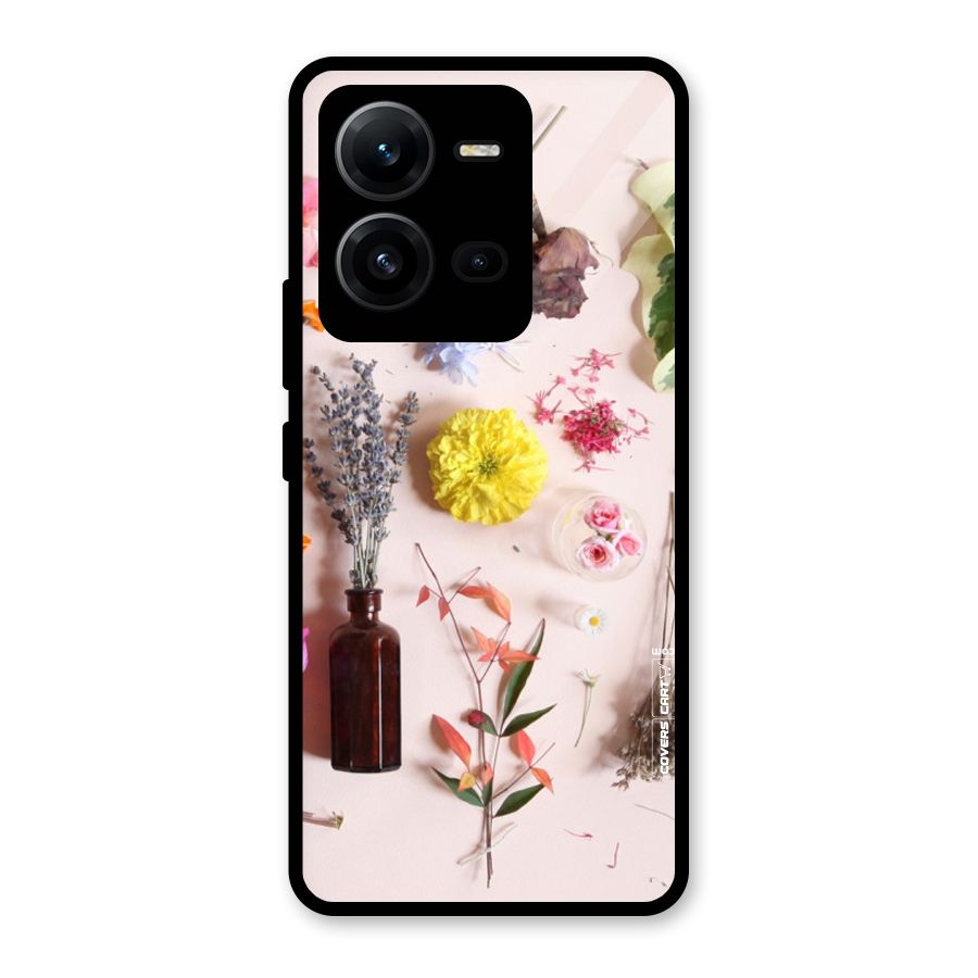 Old Petals Glass Back Case for Vivo V25