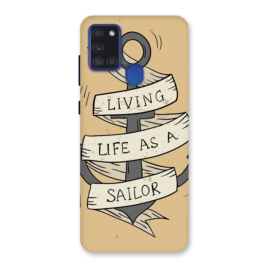 Old School Anchor Back Case for Galaxy A21s