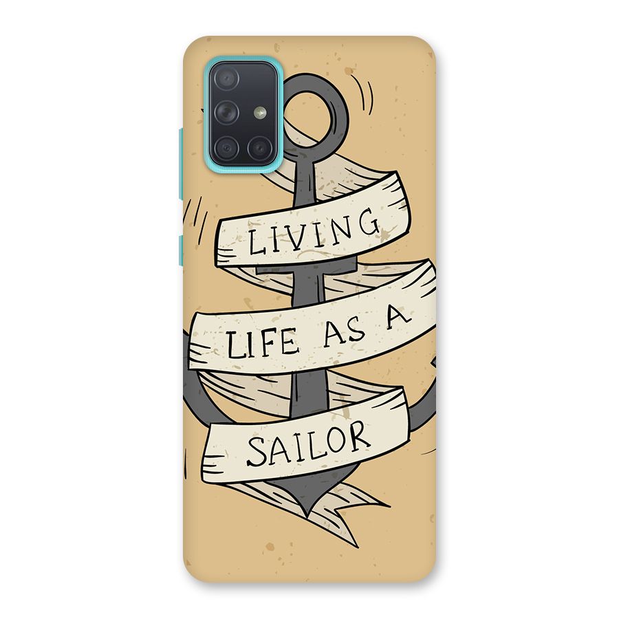 Old School Anchor Back Case for Galaxy A71