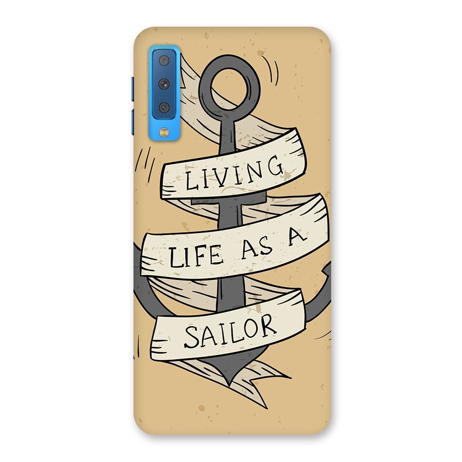 Old School Anchor Back Case for Galaxy A7 (2018)