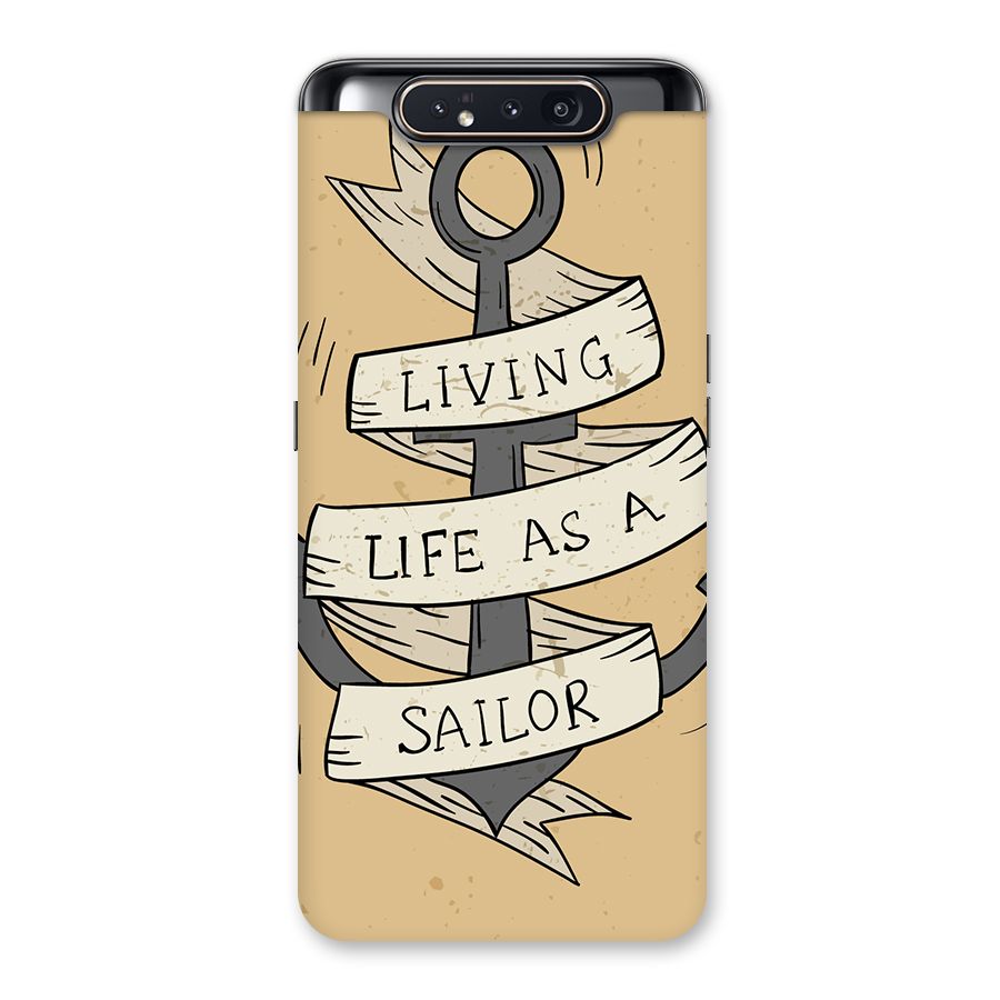Old School Anchor Back Case for Galaxy A80