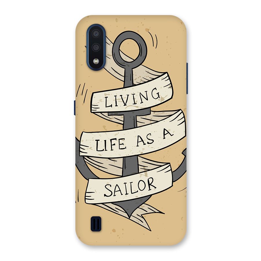 Old School Anchor Back Case for Galaxy M01