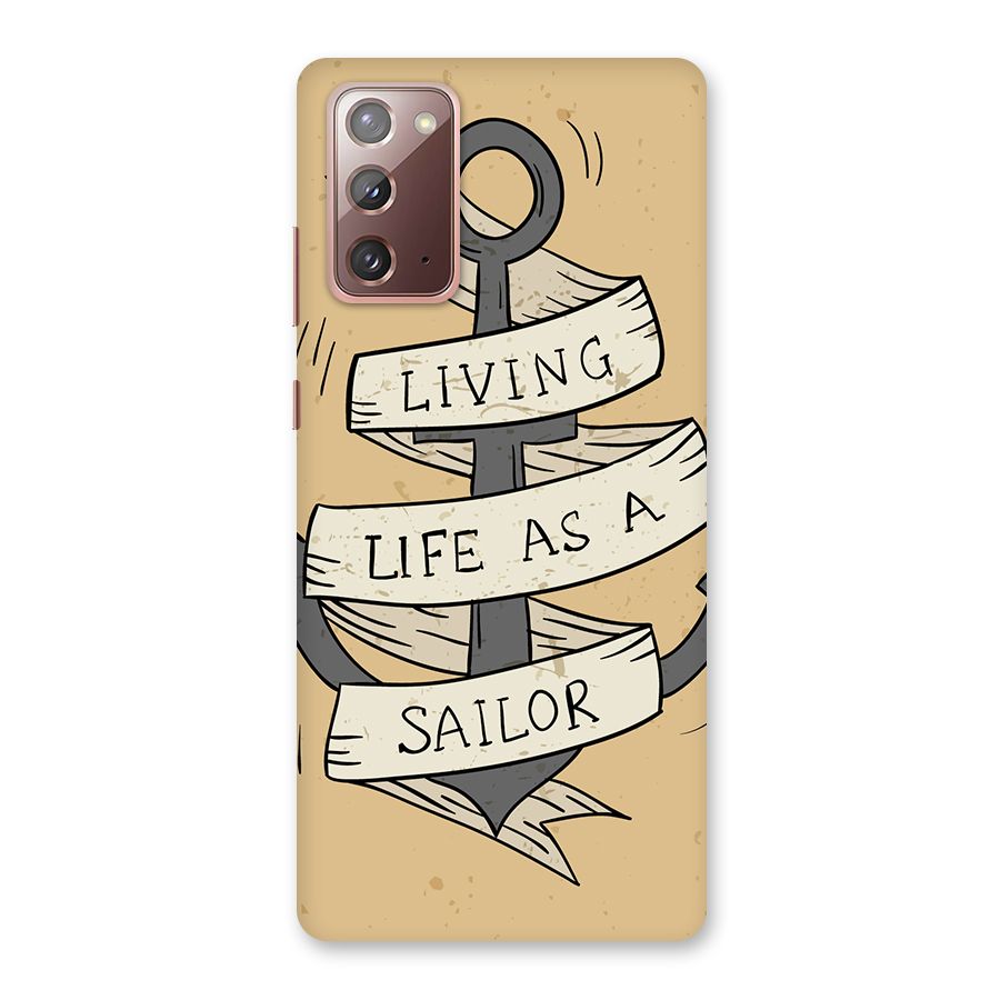 Old School Anchor Back Case for Galaxy Note 20