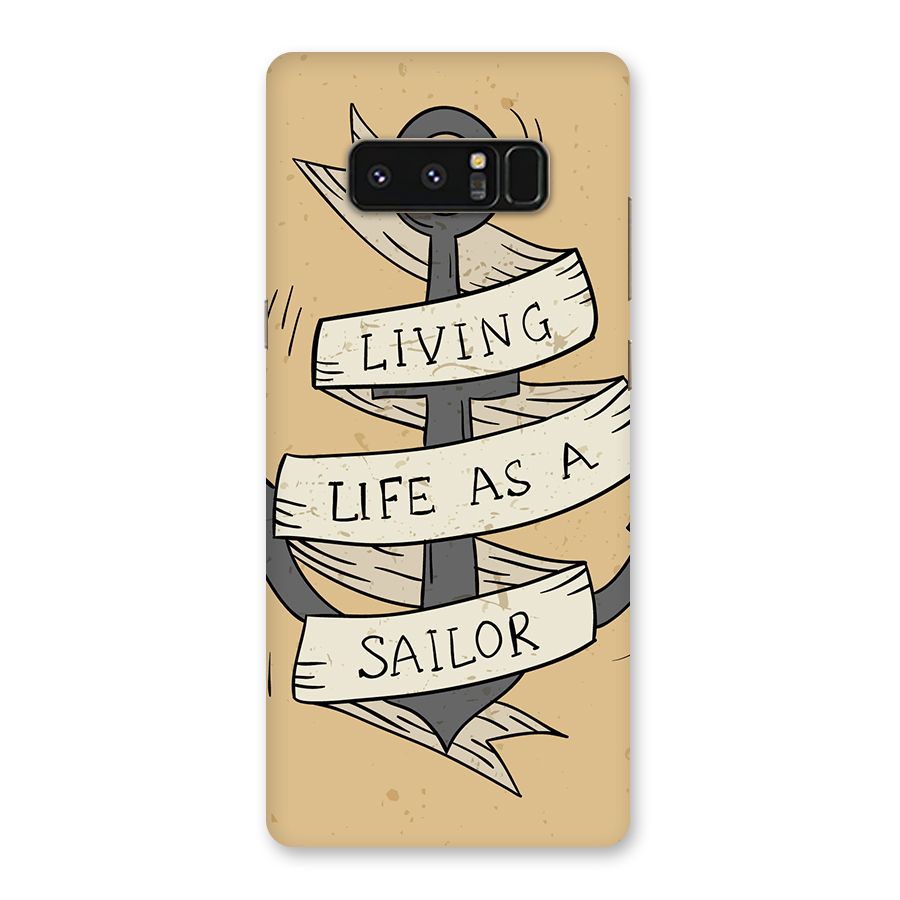 Old School Anchor Back Case for Galaxy Note 8