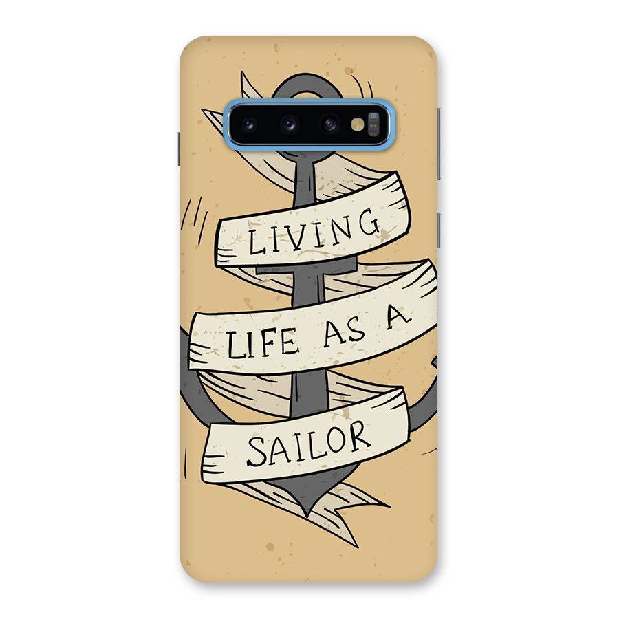 Old School Anchor Back Case for Galaxy S10