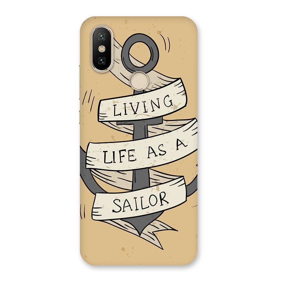 Old School Anchor Back Case for Mi A2