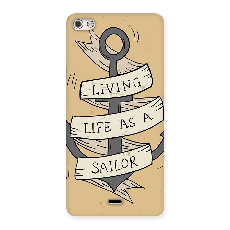 Old School Anchor Back Case for Micromax Canvas Silver 5