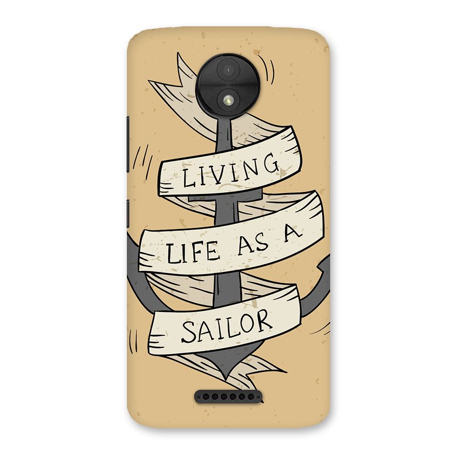 Old School Anchor Back Case for Moto C