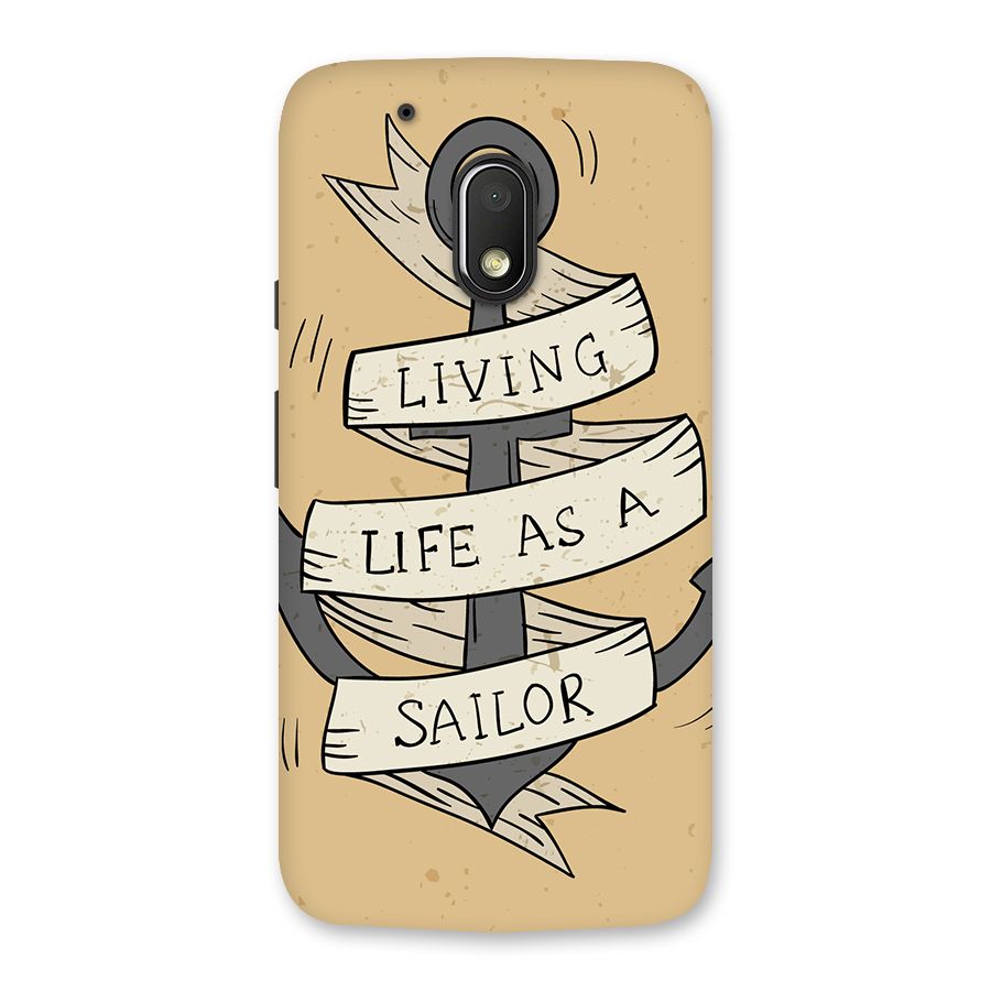 Old School Anchor Back Case for Moto G4 Play