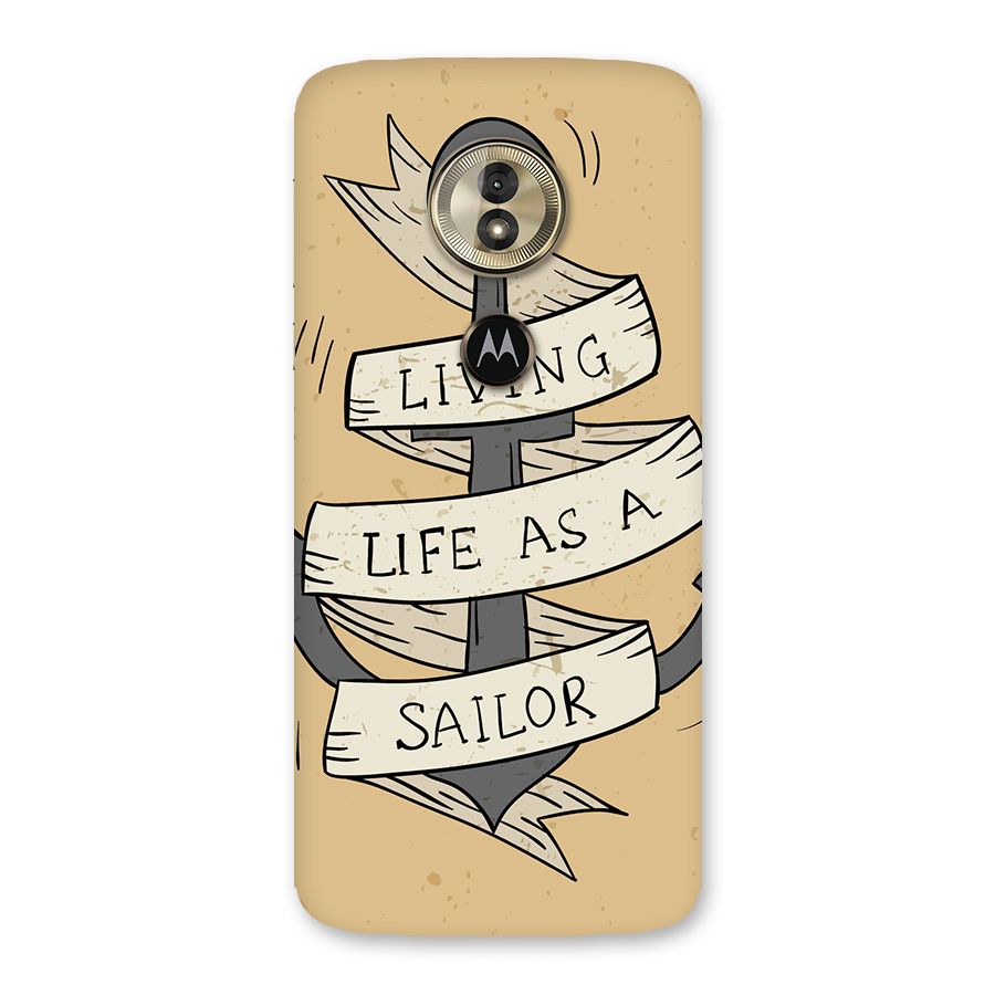Old School Anchor Back Case for Moto G6 Play