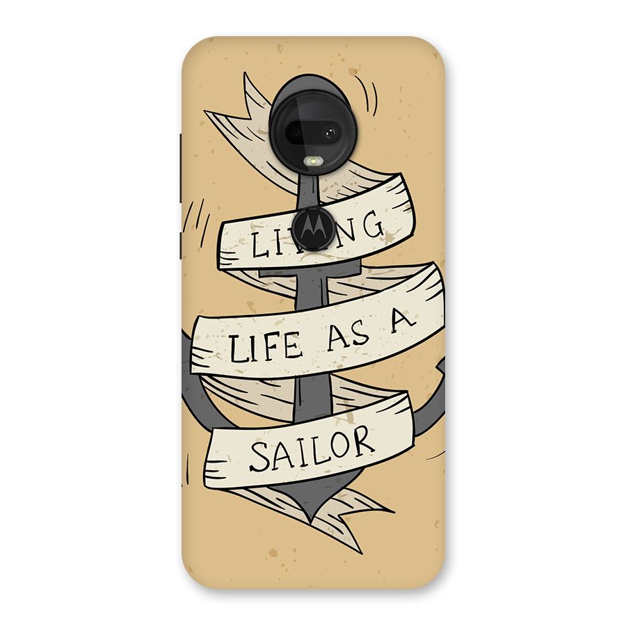 Old School Anchor Back Case for Moto G7