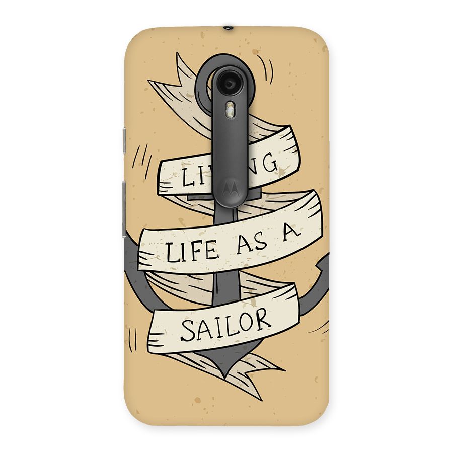 Old School Anchor Back Case for Moto G Turbo