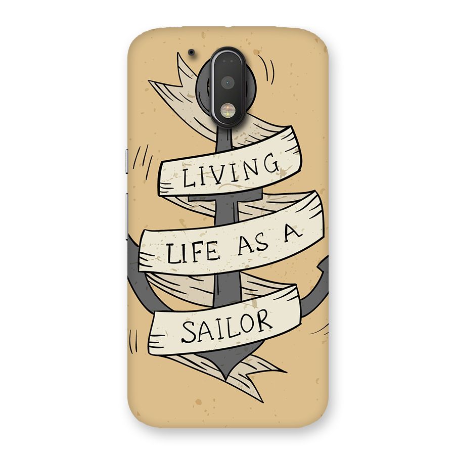Old School Anchor Back Case for Motorola Moto G4