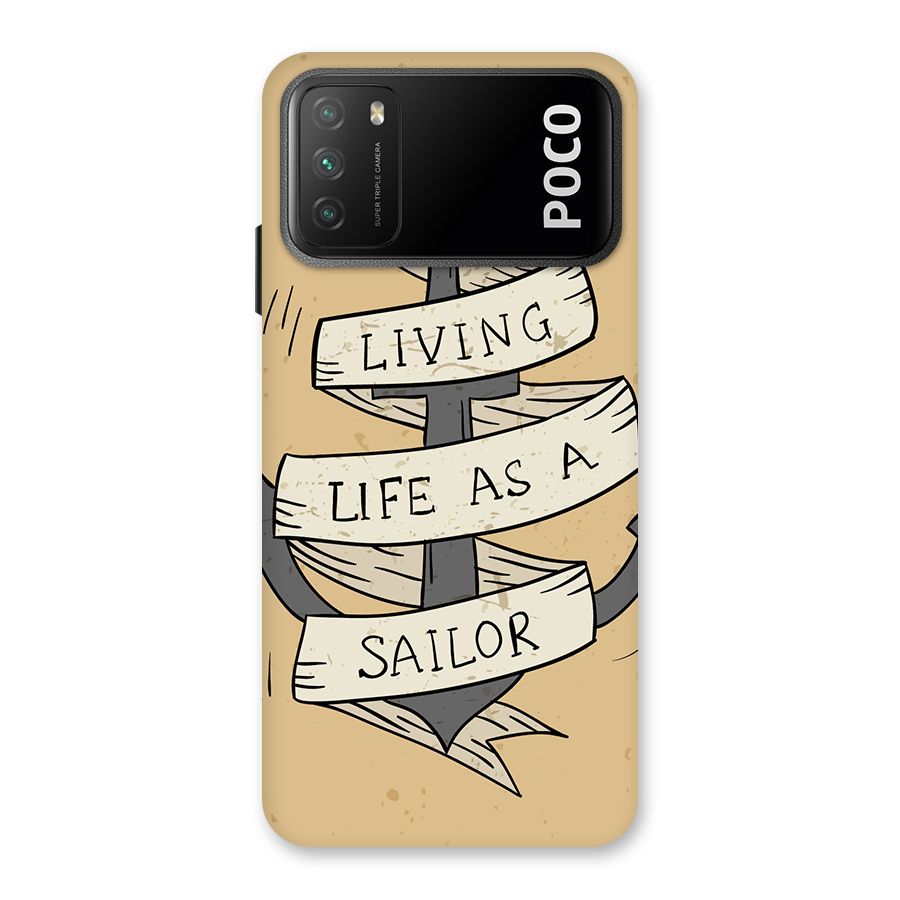 Old School Anchor Back Case for Poco M3
